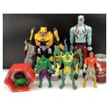 Lot de figurines de super-héros