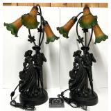 *Paire de lampes, fonctionnelles, ampoules