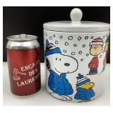Jarre / pot Snoopy et Charlie Brown