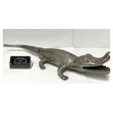 Gros crocodile en aluminium, 24''