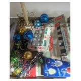Shiny brite Christmas ornaments vintage lights