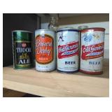 Old German Brown Derby Tudor Beer cans steel side