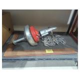 Two squares chain drain snake tool lot