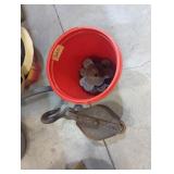 Heavy duty steel casters & large pulley