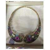 Off Park flower collar necklace