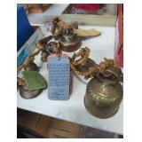 Lot of brass bells