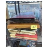 Large stack of black & white photos albums