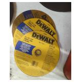 Lot of 3 DeWalt 9' grinding disk type 1