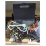 Shelf brackets chain sanding disk etc