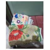 Lot of two hand sewn rugs