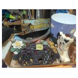 Cast iron chicken pot holder native American