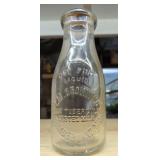 l.M. Browning dairy bottle pint Cumberland