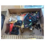 Old beanie various pins nimrod lighter razor etc