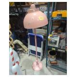 Retro pink floor lamp