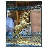 Brass unicorn figure 9 in
