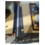 1' Black iron gas pipe, all thread, steel rods