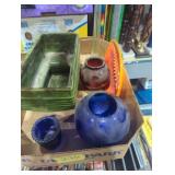 Pottery and glassware some mid century