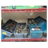 Two tool boxes full of tools