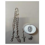 Sterling silver pin cross approx weight is 14