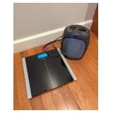 Bathroom scale electric heater