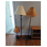 Lot of three lamps