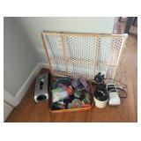 Baby gate bag dispenser desk light knife