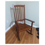 Modern wooden rocking chair