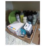 Light bulbs water bottles