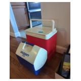 Little playmate and igloo cooler