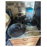 Cooking kitchen Skillet pot lot Calphalon used