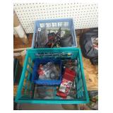 Two crates hardware, home improvement, hand tools