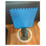 Exercise mats clear poly tubing 5-in clip fan