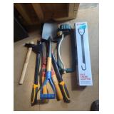 Bike frame adapter garden tool lot