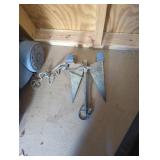 Small steel boat anchor