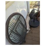 Table umbrella with holder patio porch furniture