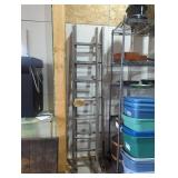 Antique wooden extension ladder