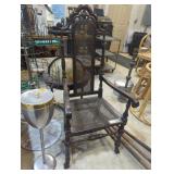 Antique ornate armchair