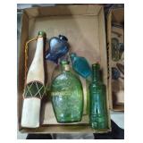 Various glass bottles