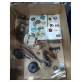 Coal mine tags pins oiler pen knives skeleton key