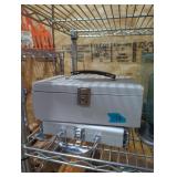 Two storage boxes, money etc