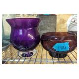 Amethyst and purple art glass