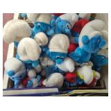 Vintage plush Smurf lot