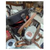 Two vintage camera bags with 8 mm Bell & Howell