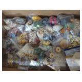 Fox lot of beads, shells, craft, jewelry making