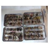 Vintage fly lures fishing trout