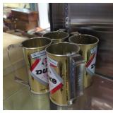 Plot of four Duke beer cans converted to cups