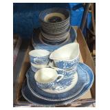 Currier and Ives porcelain pottery dishware