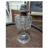 Leaded glass oil lantern