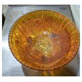 Imperial open rose pattern bowl carnival marigold