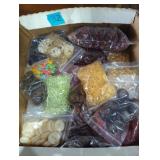 Vintage beads buttons jewelry making etc